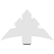 Ekena Millwork Davenport Architectural Grade PVC Gable Bracket, 36"W x 21"H x 6"D x 6"F, 14/12 Pitch GBP036X21X0606DAV00 - alternate 2
